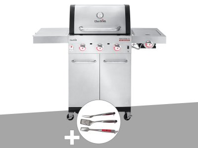 GENERIQUE Barbecue &agrave; gaz Char-Broil Professional Pro S 3 + Kit 3 ustensiles