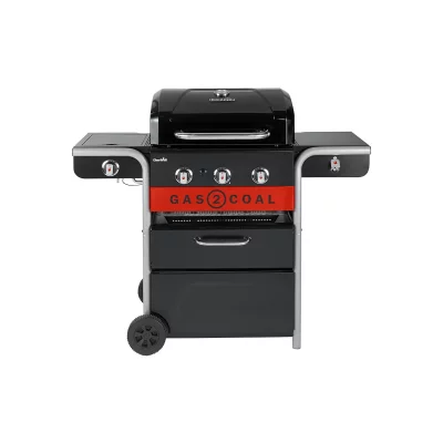 CHAR BROIL Barbecue &agrave; gaz et &agrave; charbon Gas2Coal Char-broil 2.0 3B - Noir