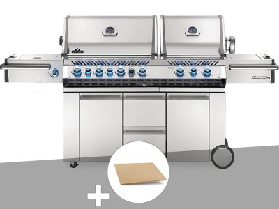 NAPOLEON Barbecue &agrave; gaz  Prestige Pro 825 + Pierre &agrave; pizza large rectangle