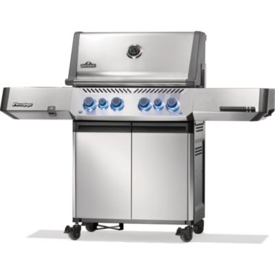 GENERIQUE Barbecue &agrave; gaz Prestige 500 + Sizzle Zone + Br&ucirc;leur arri&egrave;re - Inox