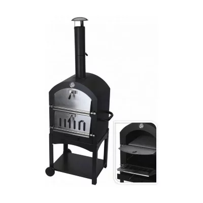 BBQ Barbecue Au Charbon Avec Four En Pierre 44,5x65x158cm
