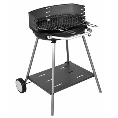 SOMAGIC Barbecue au charbon de bois sur chariot , gris