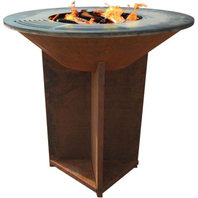 PURLINE Barbecue brasero avec plaque d'acier de 100  Brun 