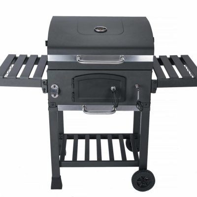SWEEEK Barbecue charbon avec r&eacute;cup&eacute;rateur de cendres et a&eacute;rateurs