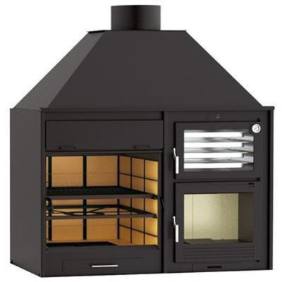 FM CALEFACCION Barbecue charbon bois FM FUSION 160 avec four 