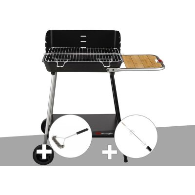 SOMAGIC Barbecue charbon Florence  + Brosse En T + Kit tournebroche 