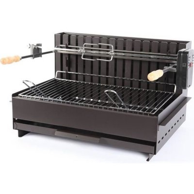 LE MARQUIER Barbecue double foyer au charbon Vulcain TB