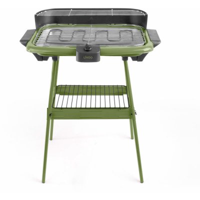 LIVOO barbecue &eacute;lectrique sur pieds 2000w kaki - dom297k vert - 