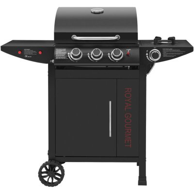ROYAL GOURMET Barbecue Gaz &agrave; 3+1 Br&ucirc;leurs - Gril &agrave; Gaz sur Chariot - Puissance 11,5 kW