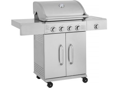 HABITAT ET JARDIN Barbecue Gaz En Inox Avec 5 Br&ucirc;leurs Dont 1 Lat&eacute;ral ""brazzo"" - 118 X 57