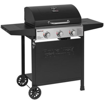 ROYAL GOURMET Barbecue Gaz sur Chariot &agrave; 3 Br&ucirc;leurs - Puissance 9kW - Noir - 121,6 x 57,8 x 105 cm