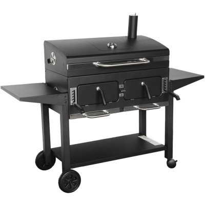 SWEEEK Barbecue grill charbon de bois - bernard xl, noir