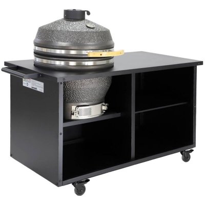 SWEEEK Barbecue kamado charbon de bois, fumoir D54,5cm avec desserte