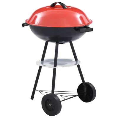VIDAXL Barbecue portable xxl au charbon avec roues 44 cm