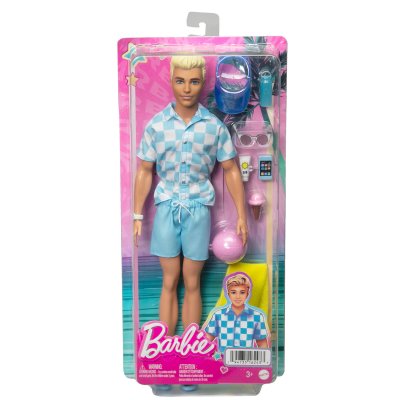 BARBIE  -  BEACH DAY KEN (CP4) - 21A - poup&eacute;e - 3 ans et +