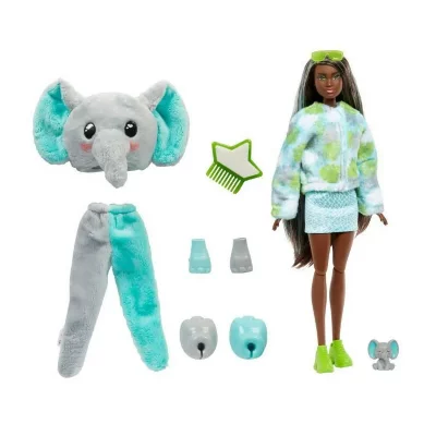 BARBIE  -  Cutie Reveal Elephant - Poup&eacute;e - 3 Ans Et +