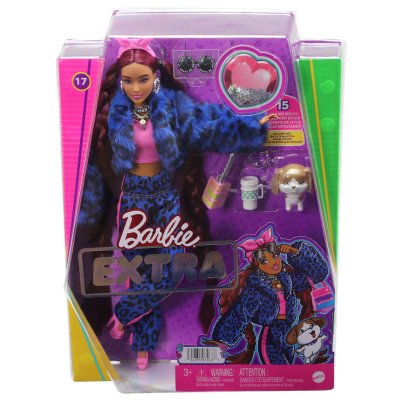 BARBIE  -  Extra Bleu L&eacute;opard - Poup&eacute;e - 3 ans et + 