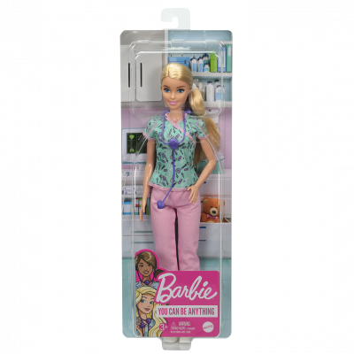 BARBIE  -  Infirmi&egrave;re - Poup&eacute;e Mannequin - D&egrave;s 3 ans 