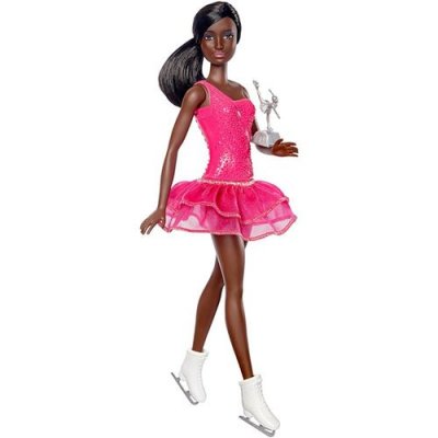 BARBIE  Careers Poup&eacute;e Patineuse sur Glace Brune