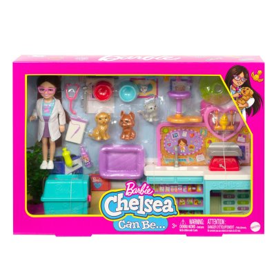 MATTEL BARBIE - Clinique V&eacute;t&eacute;rinaire Chelsea - Poup&eacute;e - 3 ans et + 