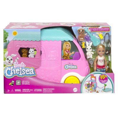 BARBIE  - Coffret  Camping-Car de Chelsea - Poup&eacute;e Mannequin - 3 ans et +