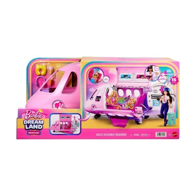 BARBIE  Dream Land - Avion De R&ecirc;ve Avec Microphone Fonctionnel