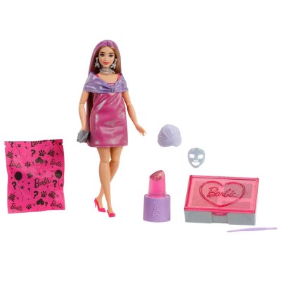 MATTEL Barbie F&ecirc;te Surprise Unboxing Grwm Avec La Poup&eacute;e Lollipop