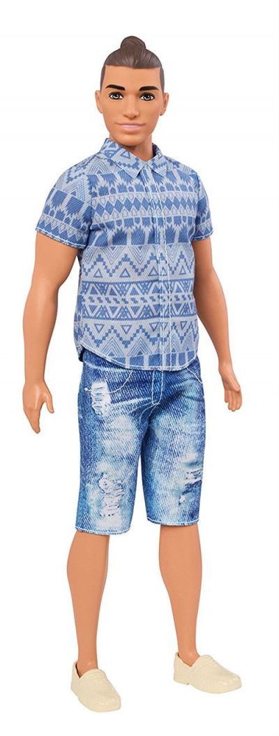 BARBIE  FNJ38 - Poup&eacute;e - Ken Fashionistas - Denim Azt&egrave;que