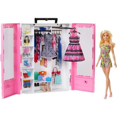 BARBIE  garde-robe ultime avec accessoires rose 