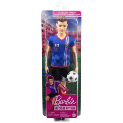 BARBIE  - Ken Footballeur - Poup&eacute;e Mannequin - D&egrave;s 3 ans