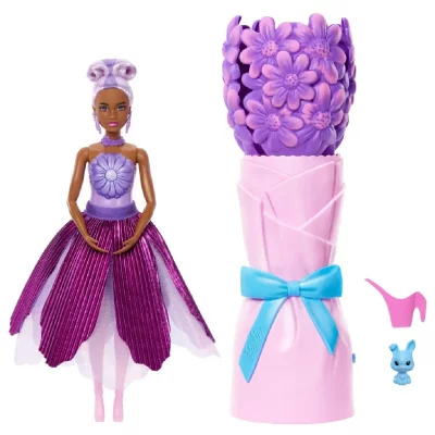 BARBIE  Petale Pop Surprise Marguerite Mauve