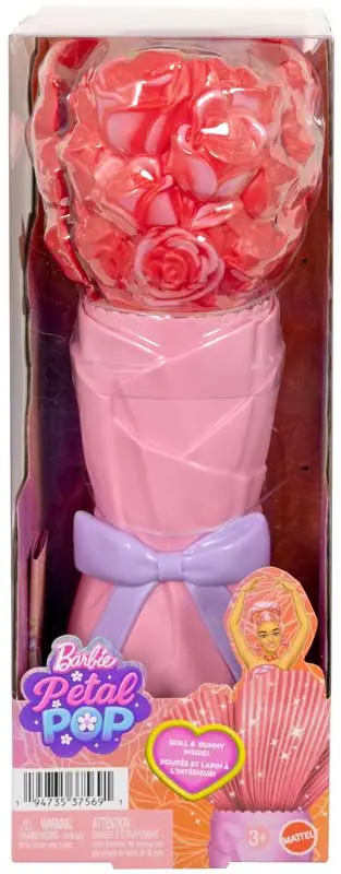 BARBIE  Petale Pop Surprise Rose Rouge