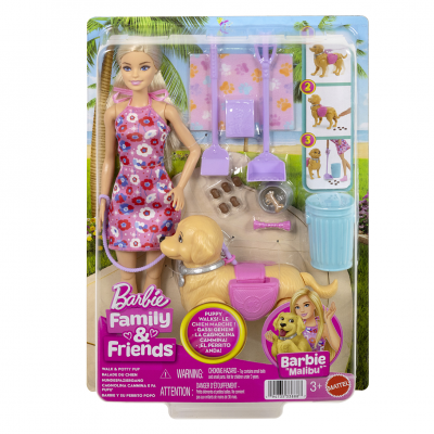 BARBIE  Poup&eacute;e Malibu And Her Little Dog Poop