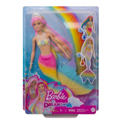 BARBIE  - Sir&egrave;ne Magique Arc-en-Ciel - Poup&eacute;e - D&egrave;s 3 ans 
