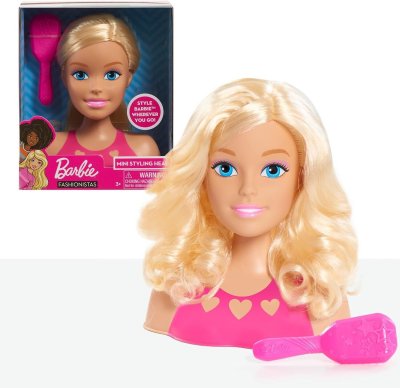 GIOCHI PREZIOSI Barbie, T&ecirc;te &agrave; Coiffer, Jouet pour Enfants d&egrave;s 3 Ans, BAR37