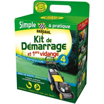 BARDAHL  kit de d&eacute;marrage et 1&egrave;re vidange pour tondeuses 4 temps
