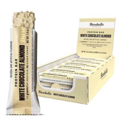 BAREBELLS  Protein Bar Chocolat blanc Amande (12 x 55 g)