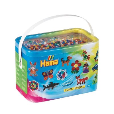 HAMA Baril de 10000 Perles  Midi (Coloris Assortis)