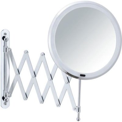 WENKO Barona miroir cosm&eacute;tique t&eacute;lescopique avec r&eacute;tro-&eacute;clairage, 