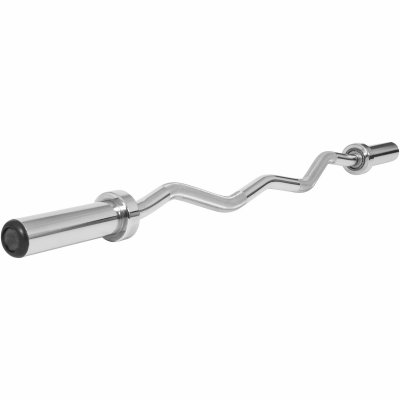 GORILLA SPORTS Barre curl 50mm avec stop disques 120cm - 