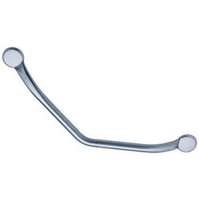 MANUTAN Barre d'appui coud&eacute;e BANJU : Mat&eacute;riau - Inox bross&eacute;