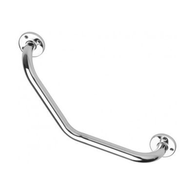 GODONNIER Barre d'appui coud&eacute;e -  - Tube en laiton - L:45cm - Chrom&eacute;