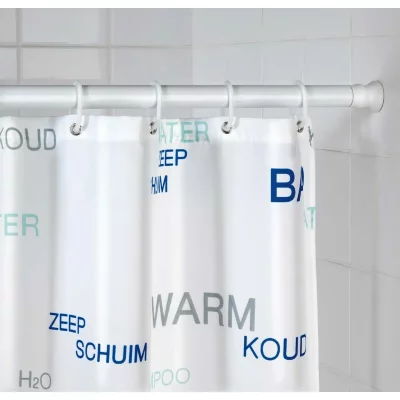 WENKO Barre de douche t&eacute;lescopique en aluminium - Blanc