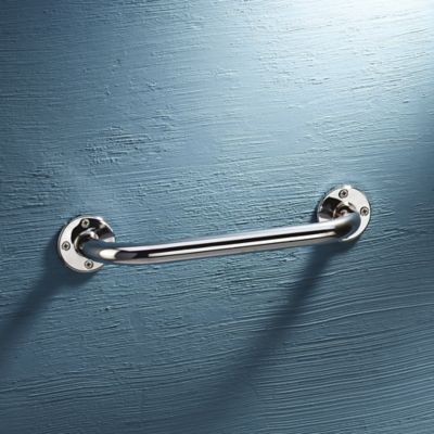 GODONNIER Barre de maintien en laiton chrom&eacute; - 30 cm - 