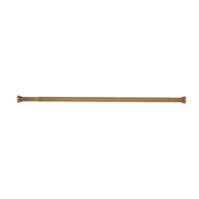 Barre de rideau de douche extensible 75/125 cm sans per&ccedil;age, dor&eacute;, Spirella Kreta