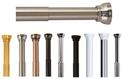 SPIRELLA Barre de rideau de douche  Kreta inox bross&eacute; 75 - 125 cm