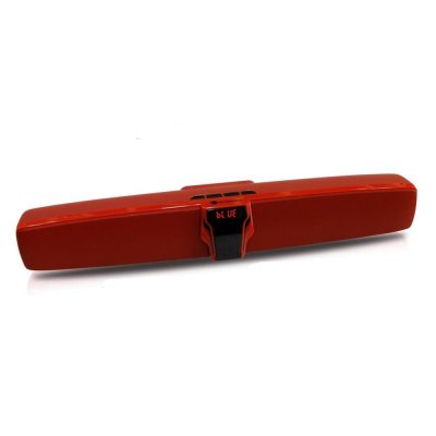 YONIS Barre De Son Bluetooth Portable 10W Avec Micro Int&eacute;gr&eacute;e: Son St&eacute;r&eacute;o Et Autonomie 4H Rouge
