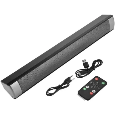 VENDOS85 Barre de Son Bluetooth sans Fil 10W gris noir AQ0204 