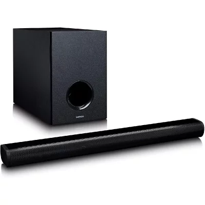LENCO Barre de Son Bluetooth sans Fil avec Caisson de basses sans fil 70W noir