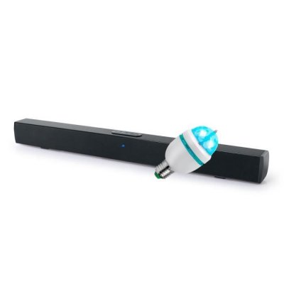 BMI Barre de son Muse M-1520SBT, avec Bluetooth, AUX-IN, 50W noir, Ampoule DIAMS LED